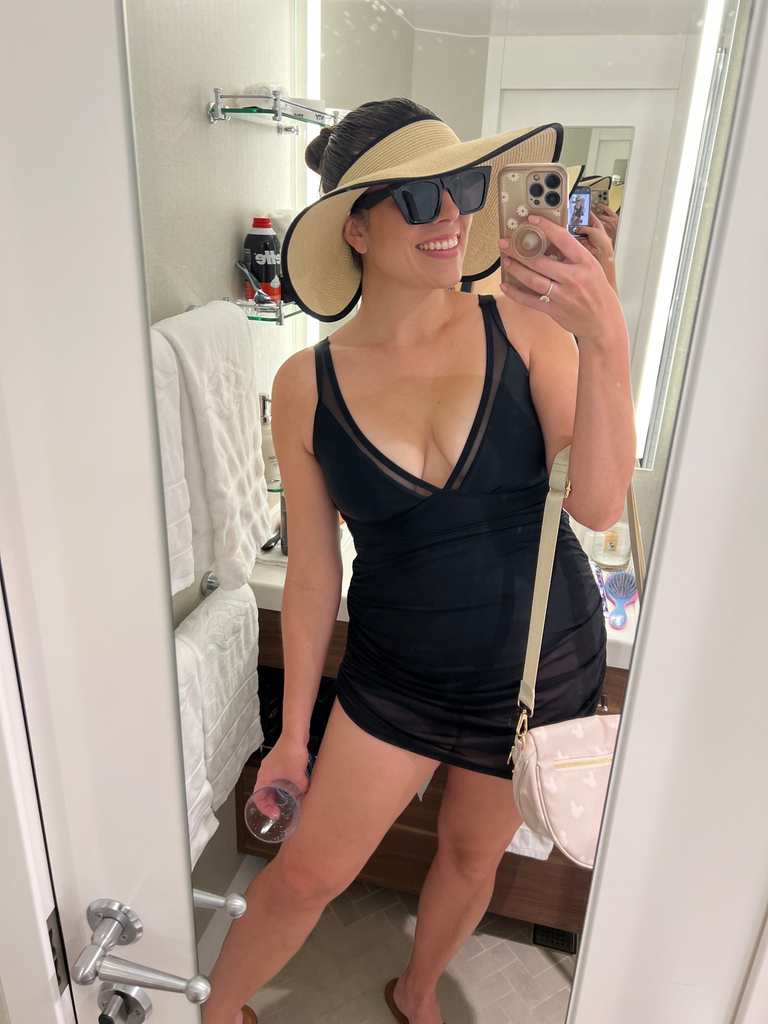 Once a year, I treat myself to a new “mom-friendly” bathing suit. One that makes me feel good in my mom body (that so many of us are still familiarizing ourselves with)! So here’s this year’s! Featuring a new visor & sunnies because she’s a skincare girly now.

#LTKMidsize #LTKSwim #LTKStyleTip