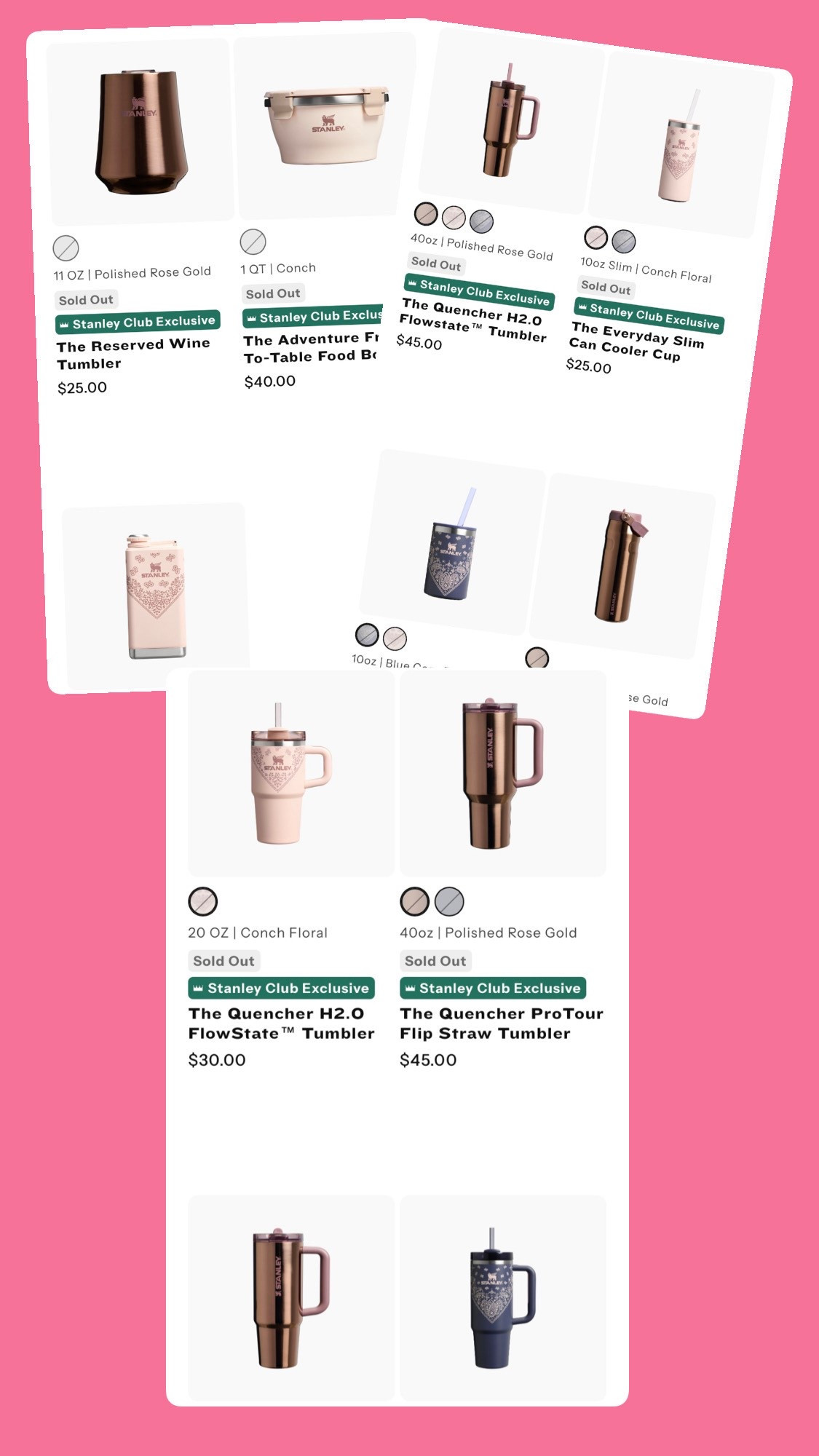 Stanley summer collection!!! 