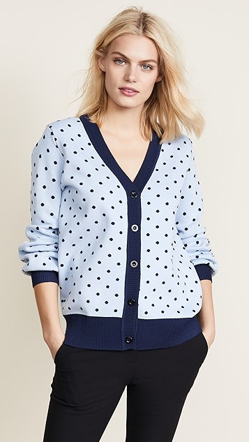 Long Sleeve Polka Dot Cardigan | Shopbop