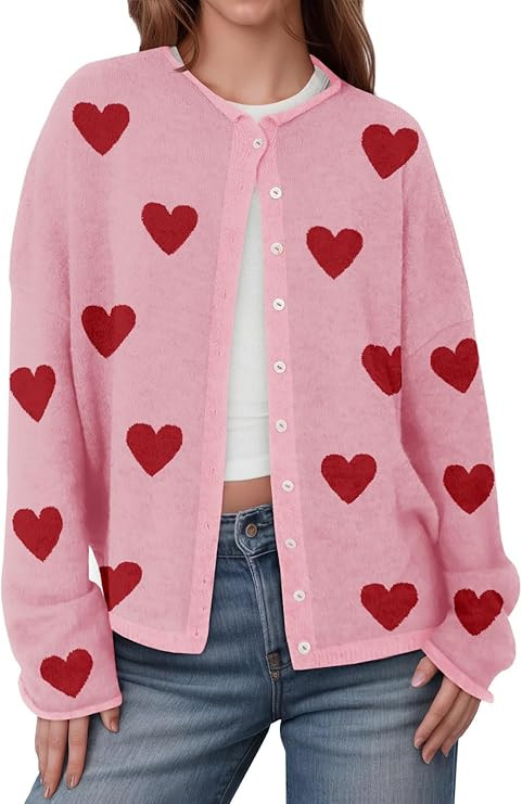 Saodimallsu Womens Button Up Cardigan Sweaters Long Sleeve Crew Neck Fall Soft Lightweight Knit L... | Amazon (US)