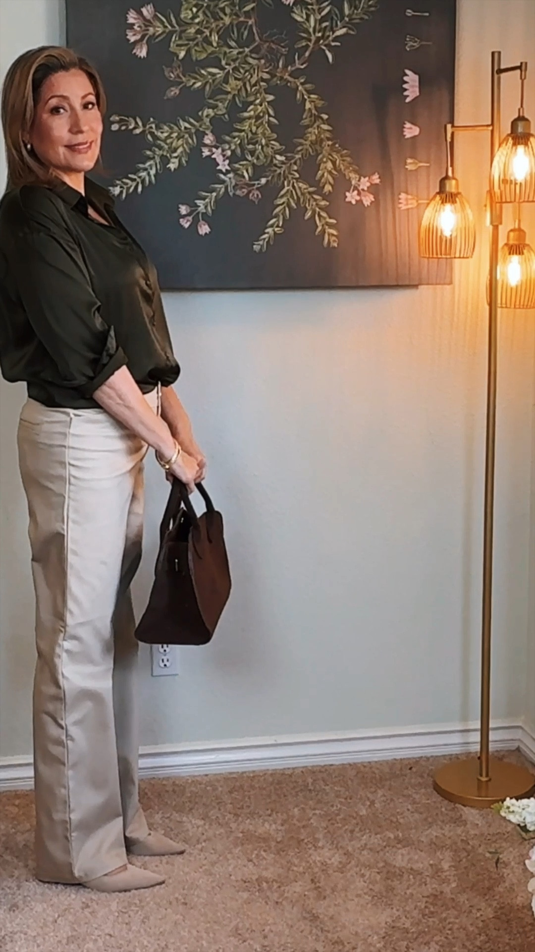 Staying professional and polished while keeping it comfy! ✨ This Amazon workwear look features a sleek satin blouse paired with tailored khaki trousers, creating a sophisticated yet relaxed vibe perfect for the office. Love how these pieces are not only affordable but versatile for any professional setting. Tap to shop these top-rated Amazon finds and elevate your work wardrobe without breaking the bank! #fashionover40 #amazonfashion #workwearstyle #professionaloutfit #comfortablefashion #affordablefashion #officeessentials #LTKworkwear @stylishandgrateful

#LTKOver40 #LTKVideo #LTKWorkwear