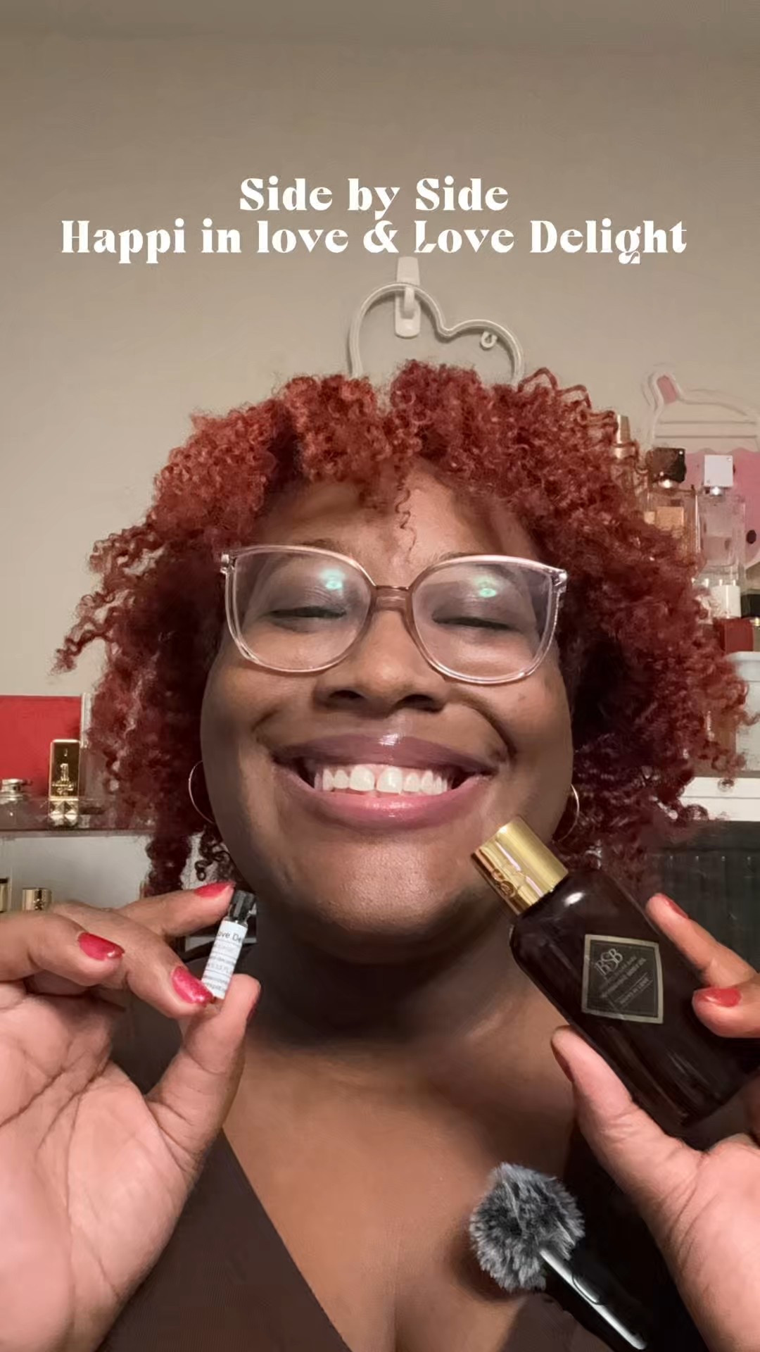 Welcome back to a #miniseries that may be a mini series, not sure if it will stay a mini series, ok fine! Welcome to another episode of side by side where I compare fragrances that are inspired bys of the original perfume. 

This is not to encourage you to pick one over the other but my personal opinion and recommend you smell both. 

In this video I prefer Happi in Love but these two are in a perfect marriage and I really want to get a bottle of Love Delight.

We get to smell these fragrances together and we can have more dialogue in the comment section 🫶🏾.

Thanks for watching as always. What have you tried? What is your personal preference? Any recommendations of more Amouage fragrances to try? Brand items to try?

#amouage #lovedelight #brownsugarbabe #inspiredby  #fragrancereview

#LTKHoliday #LTKCyberWeek #LTKGiftGuide