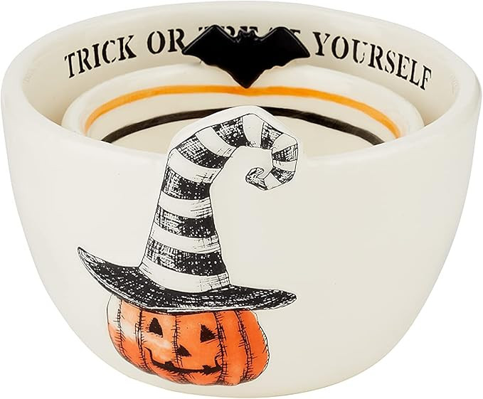 Mud Pie Halloween Nested Dip Bowl Set of 2 (Pumpkin) | Amazon (US)