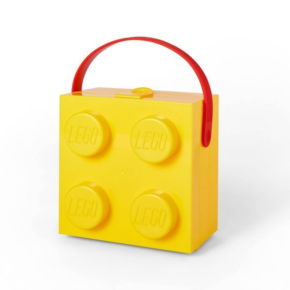 LEGO Brick Storage Box with Contrast Handle Yellow/Red - LEGO® Collection x Target | Target