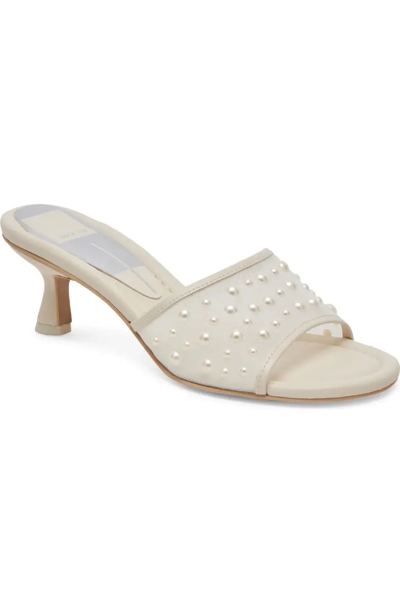 Dolce Vita Meeza Imitation Pearl Sandal (Women) | Nordstrom | Nordstrom