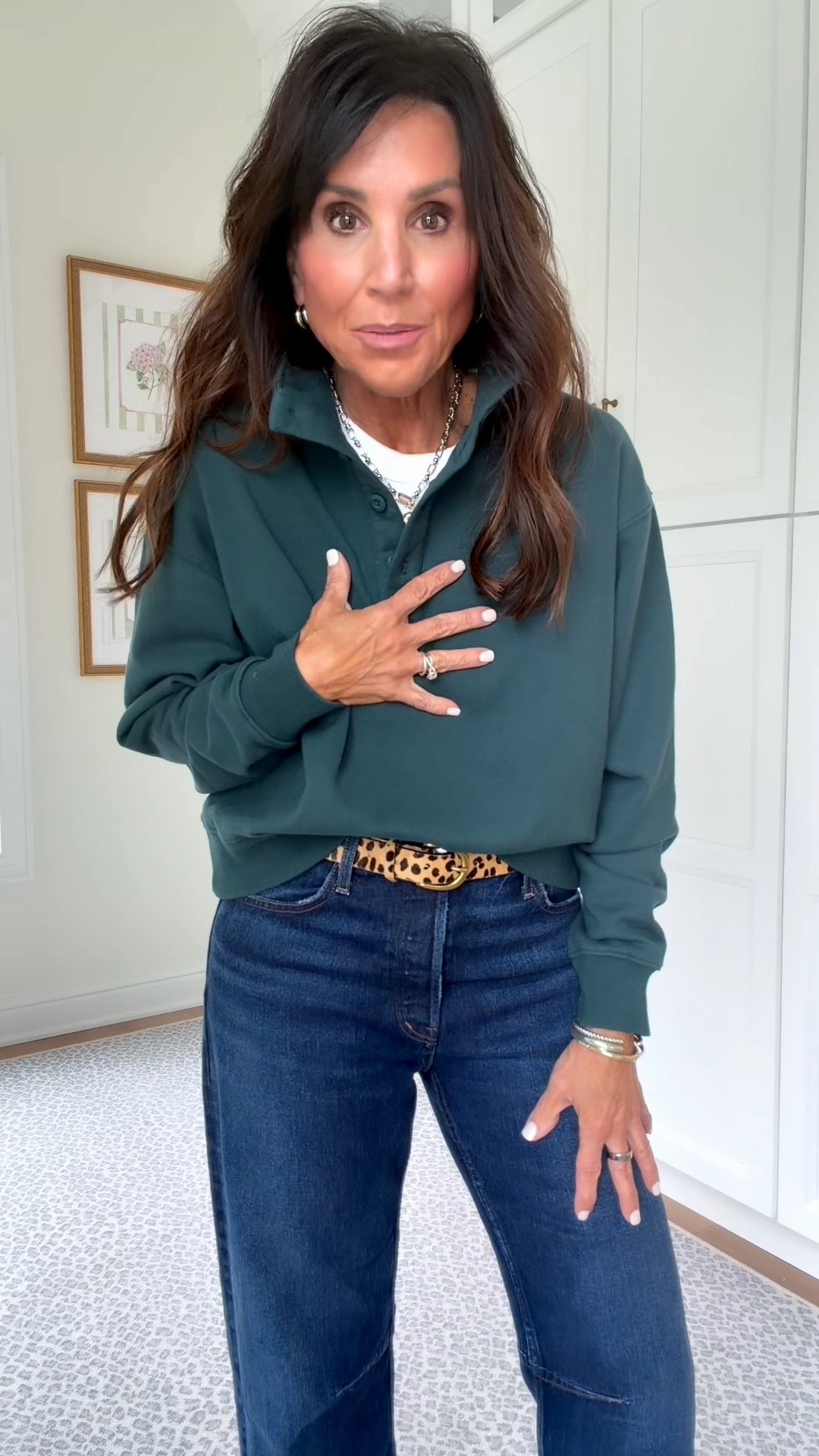 Fall Outfit

Pullover - small
Denim- 27
white tank - medium