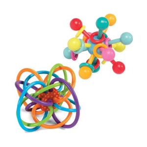 Manhattan Toy Winkel Rattle And Atom Teether Baby Toy Set | Macys (US)