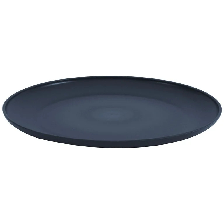 (12 pack) Mainstays - Dark Blue Round Plastic Plate, 10.5 inch | Walmart (US)