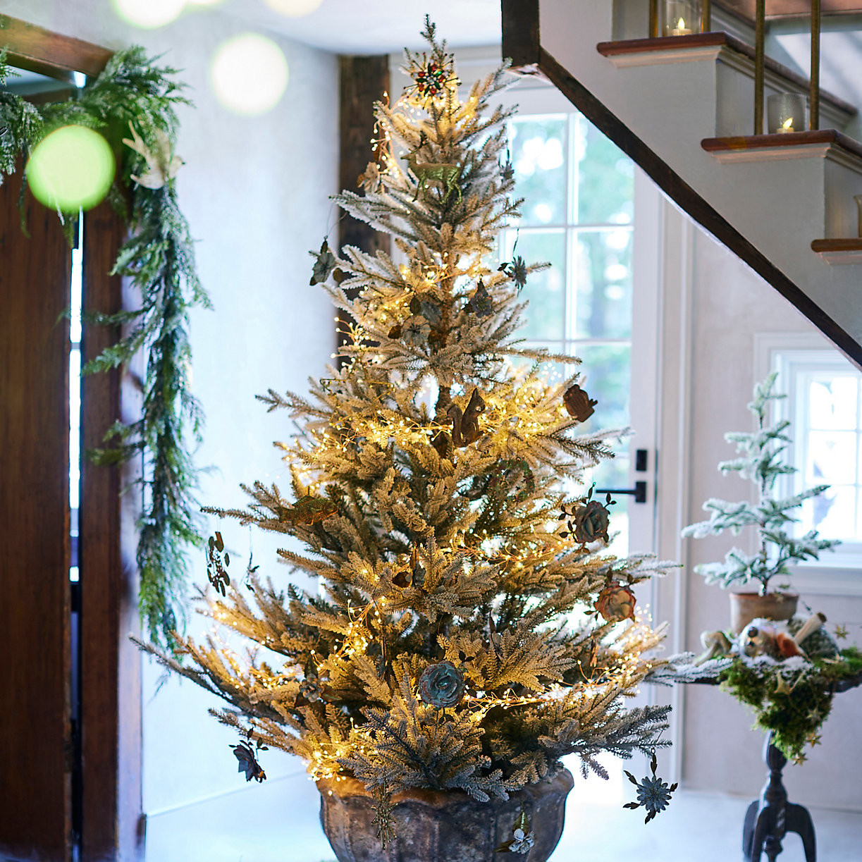 Faux Pre-Lit Snowy Norway Spruce | Terrain