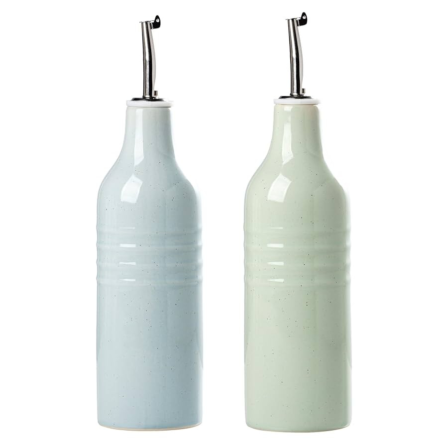 famiware Jupiter 16oz Ceramic Olive Oil Dispenser Bottle, Olive Oil and Vinegar Dispenser Bottle ... | Amazon (US)