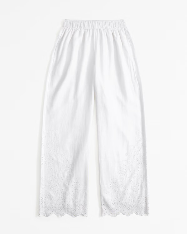 Linen-Blend Pull-On Pant | Abercrombie & Fitch (US)