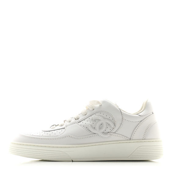 Calfskin CC Womens Sneakers 36 White | FASHIONPHILE (US)