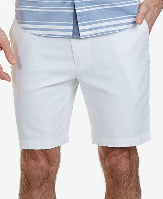 Men's 8-1/2" Classic-Fit Linen Blend Shorts | Macys (US)