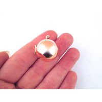 Rose Gold Ball Locket, Charms, Round Keepsake Pendant 18mm, Pick Your Amount, D65 | Etsy (US)
