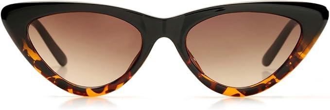 BOURYO Retro Vintage Cat Eye Sunglasses for women Clout Goggles Composite Frame | Amazon (US)