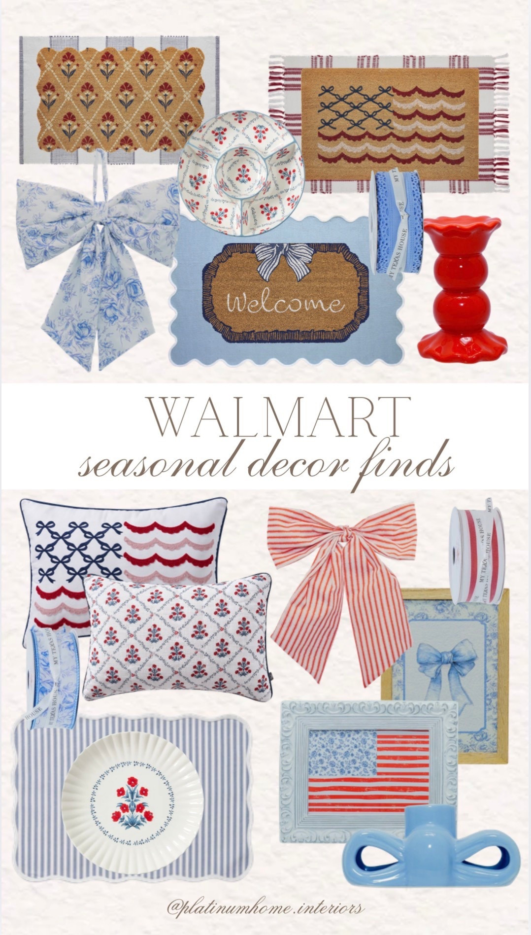 So many cute new seasonal decor finds at Walmart right now 🤍 Save this collage for your next home refresh!!

#LTKHome #LTKSeasonal