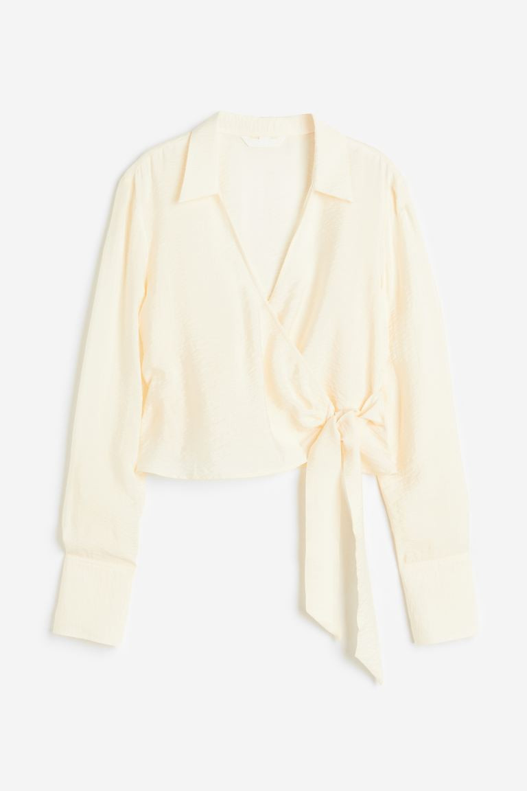 Wrapover Crop Blouse | H&M (US + CA)