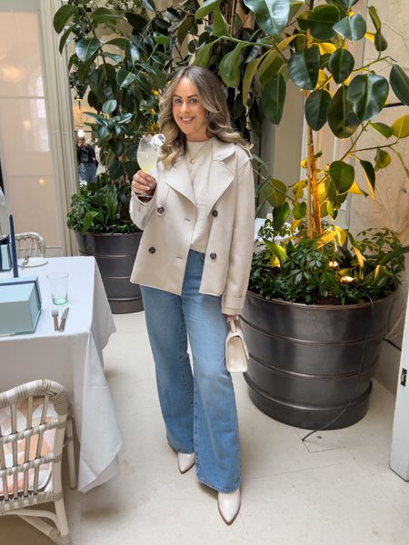 Lunch with New Look at the stunning Spring restaurant to celebrate the launch of their new denim collection 🤍👖✨

I’m a UK size 10, 5ft4 for reference!
Jeans - Size 10
Jumper - Size 12
Trench - Size 14

#LTKfindsunder100 #LTKSeasonal #LTKstyletip