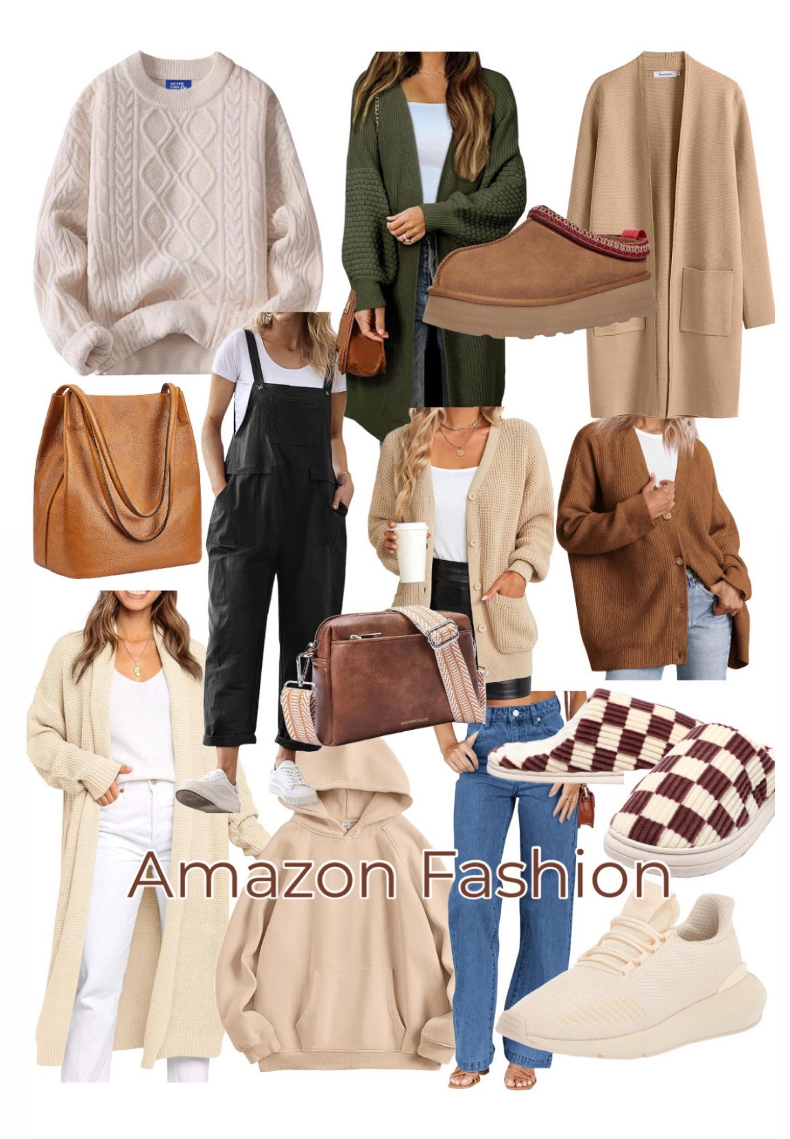Amazon fashion finds. Amazon style. Earth tones. Amazon sweaters. Amazon purses. Collected fashion. 

#LTKstyletip #LTKfindsunder100 #LTKSeasonal