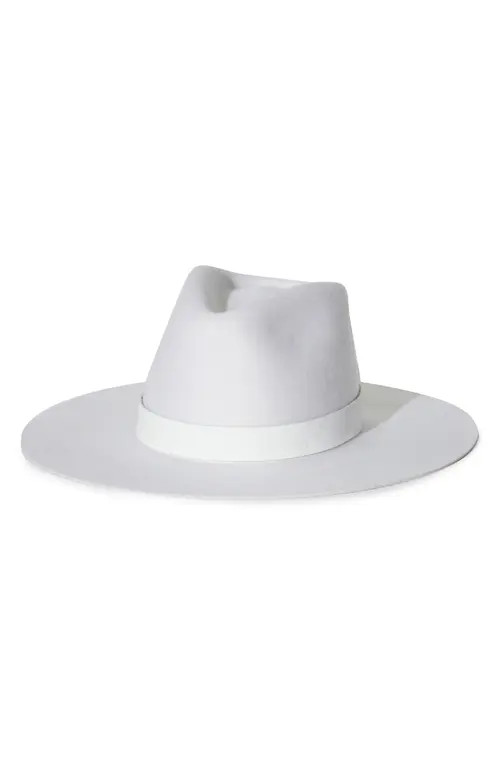 Janessa Leoné Korin Wool Fedora in Off White at Nordstrom, Size Large | Nordstrom