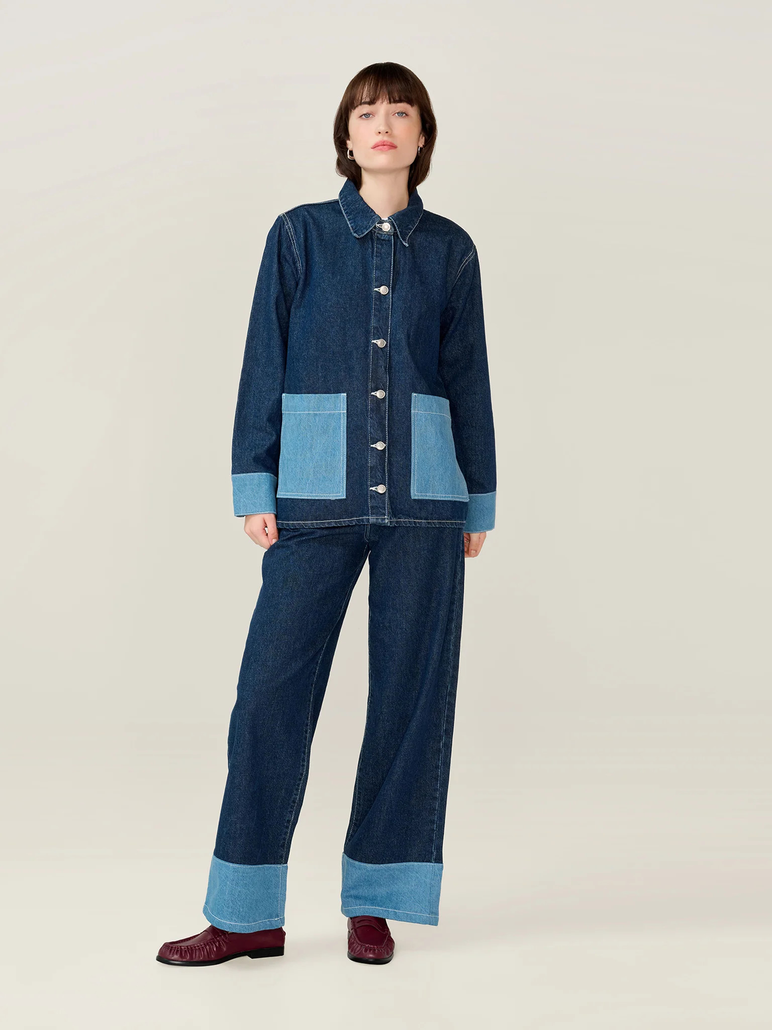 Magnus Raw Denim Jacket in Dark Wash | OMNES | Jackets | Sustainable & Affordable Clothing | Shop... | OMNES UK