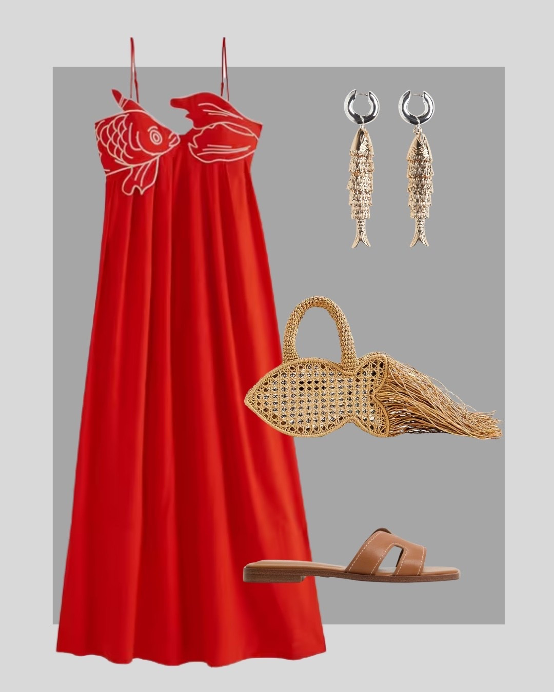 Holiday evening look with a red sun dress 

#LTKsummer #LTKstyletip #LTKeurope