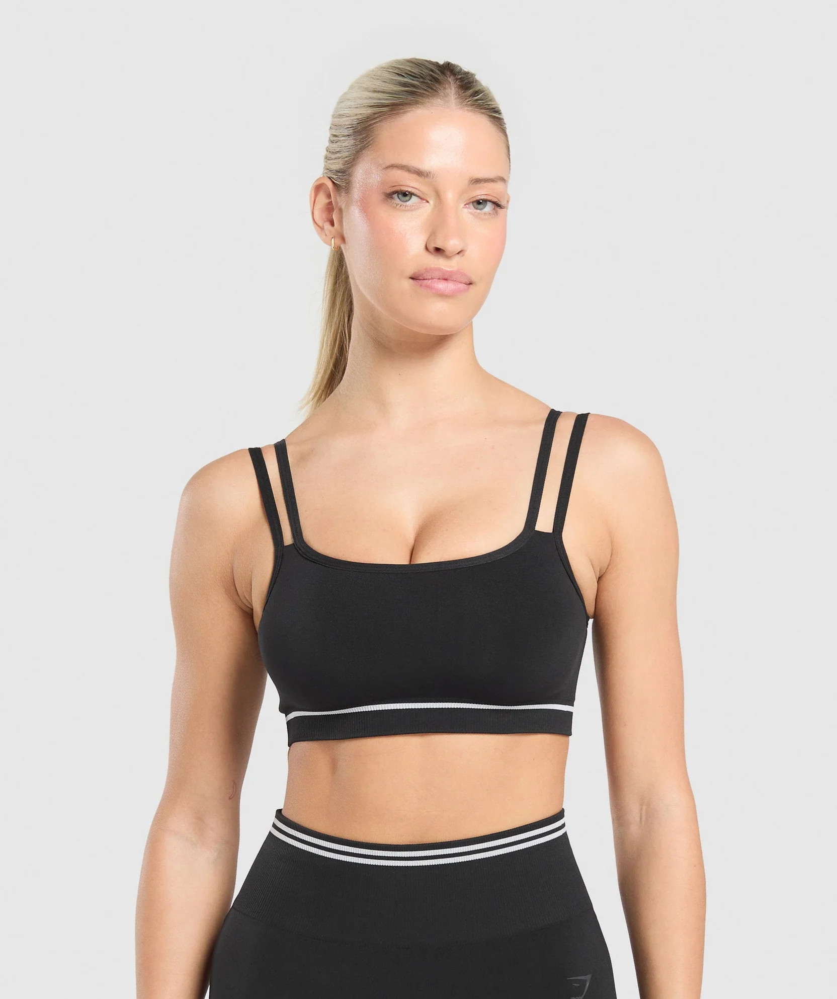 Gymshark Contrast Seamless Sports Bra - Black | Gymshark US