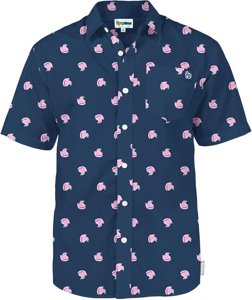 Tipsy Elves Easter Shirts for Men Peeps® Officially Licensed Men’s Short Sleeve Button Down Pa... | Amazon (US)