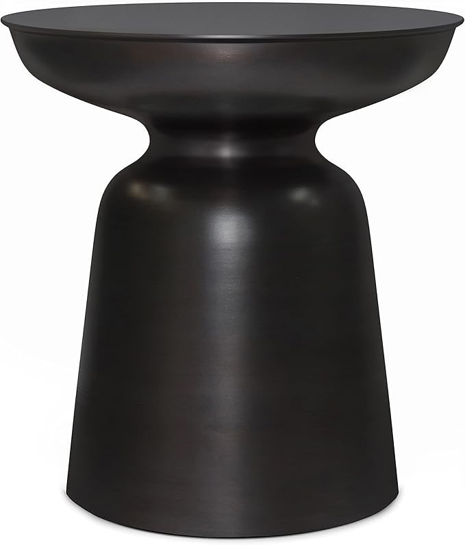 SIMPLIHOME Toby Modern Industrial 17 inch Wide Metal Accent Side Table in Antique Copper, Fully A... | Amazon (US)