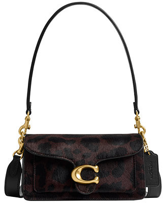 COACH Tabby Small Haircalf Leopard Print Shoulder Bag 20 - Macy's | Macy's