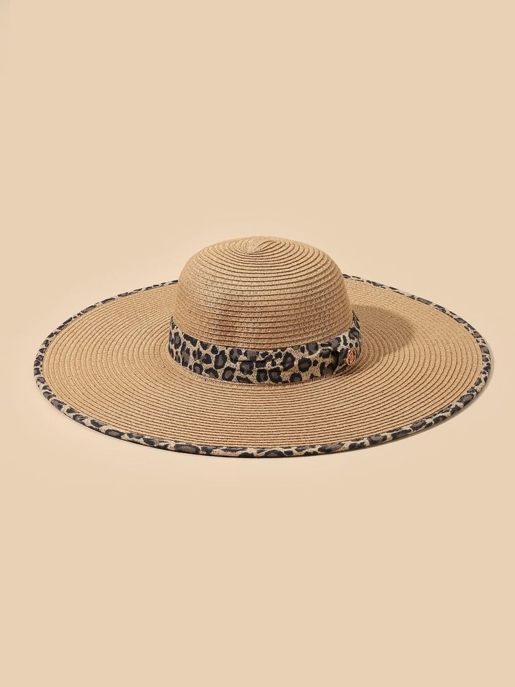 Leopard Print Straw Hat | SHEIN