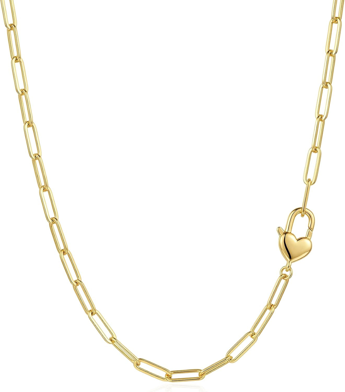 FRUMOS Gold Plated Necklace for Women, Dainty Layered Chain Necklace, Fashion Jewelry for Daily Wear | Amazon (US)