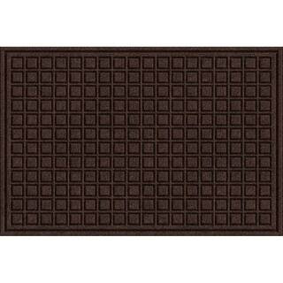 Brown 24 in. x 36 in. Synthetic Surface and Recycled Rubber Commercial Door Mat | The Home Depot