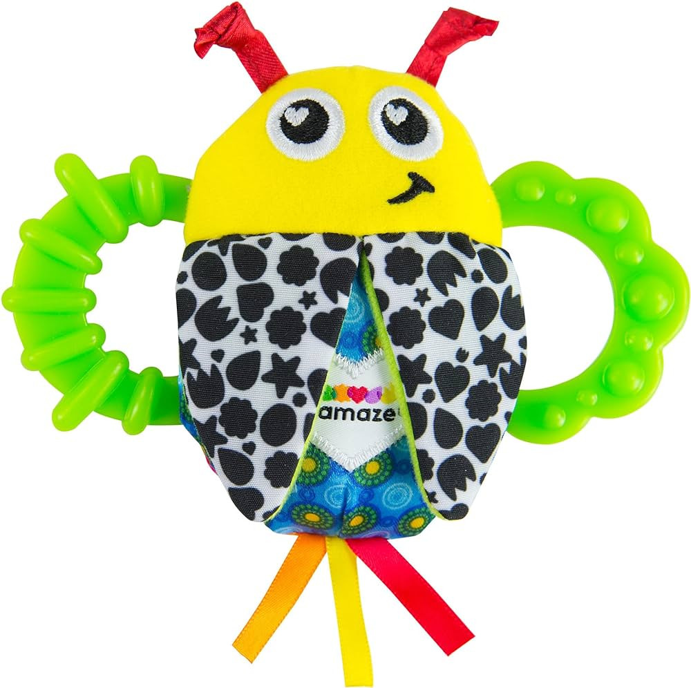 LAMAZE Bitty Bite Bug Rattle 4.5 Inch (Pack of 1) | Amazon (US)