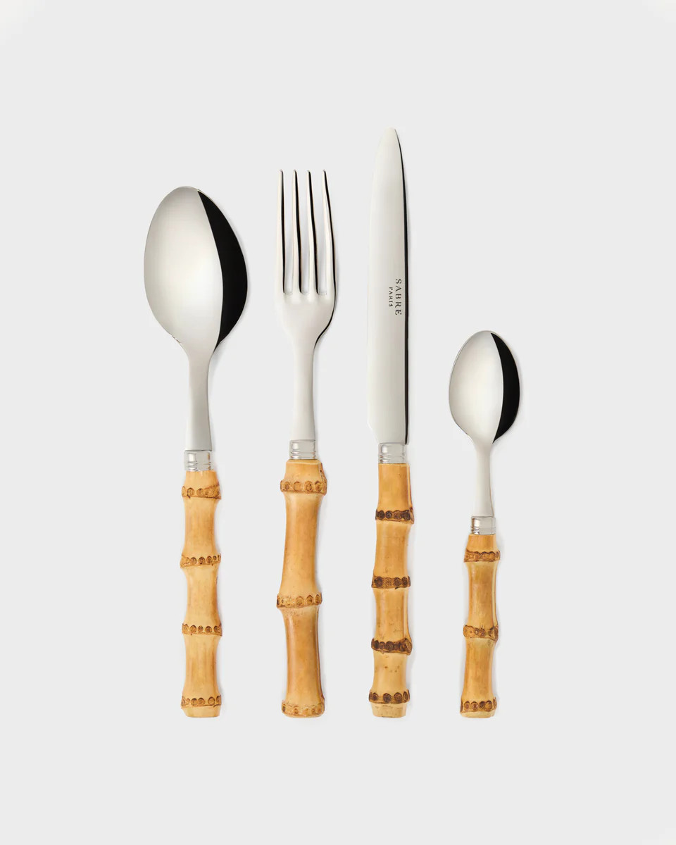 Sabre Cutlery Set, Bamboo (Set of 4) | Cabana Magazine
