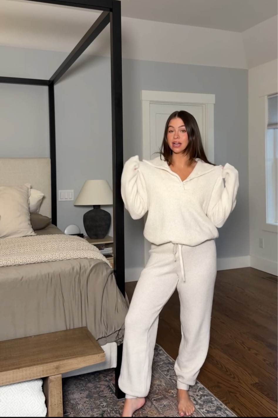 Cozy waffle kit pj set 🫶🏼🤎

#LTKHoliday #LTKStyleTip