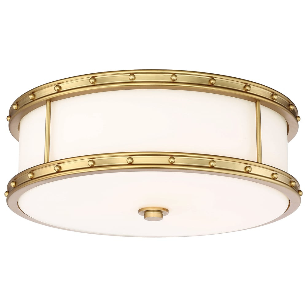Minka Lavery Studded Flush Ceiling Light | Lightopia