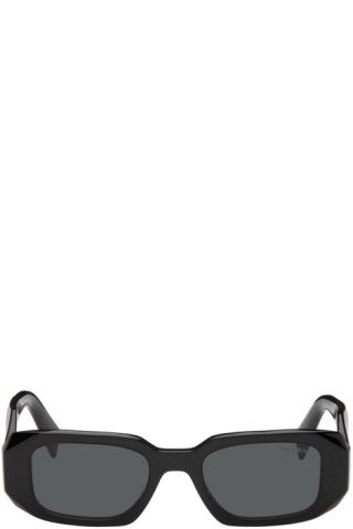 Black Rectangular Sunglasses | SSENSE