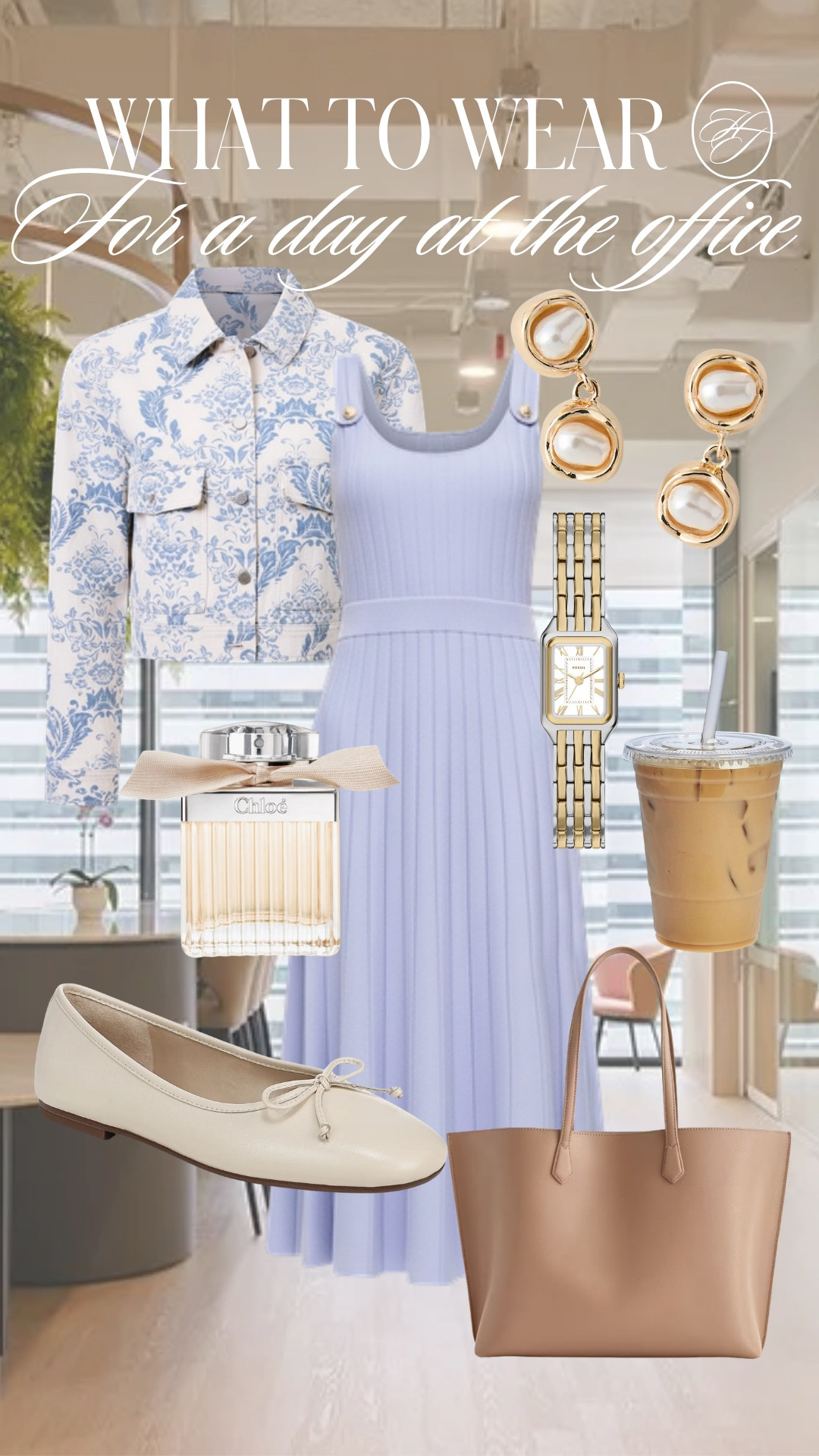 Your everyday office outfit—but make it chic. 💙

This soft blue dress paired with a feminine printed jacket is perfect for team meetings, office days, lunch outings, and everything in between. The pleated silhouette keeps it comfortable for all-day wear, while the coordinating layers make it feel effortlessly put together.

#OfficeStyle #BusinessCasualStyle #WorkwearFashion #SummerWorkwear #OfficeOutfit #LTKFinds