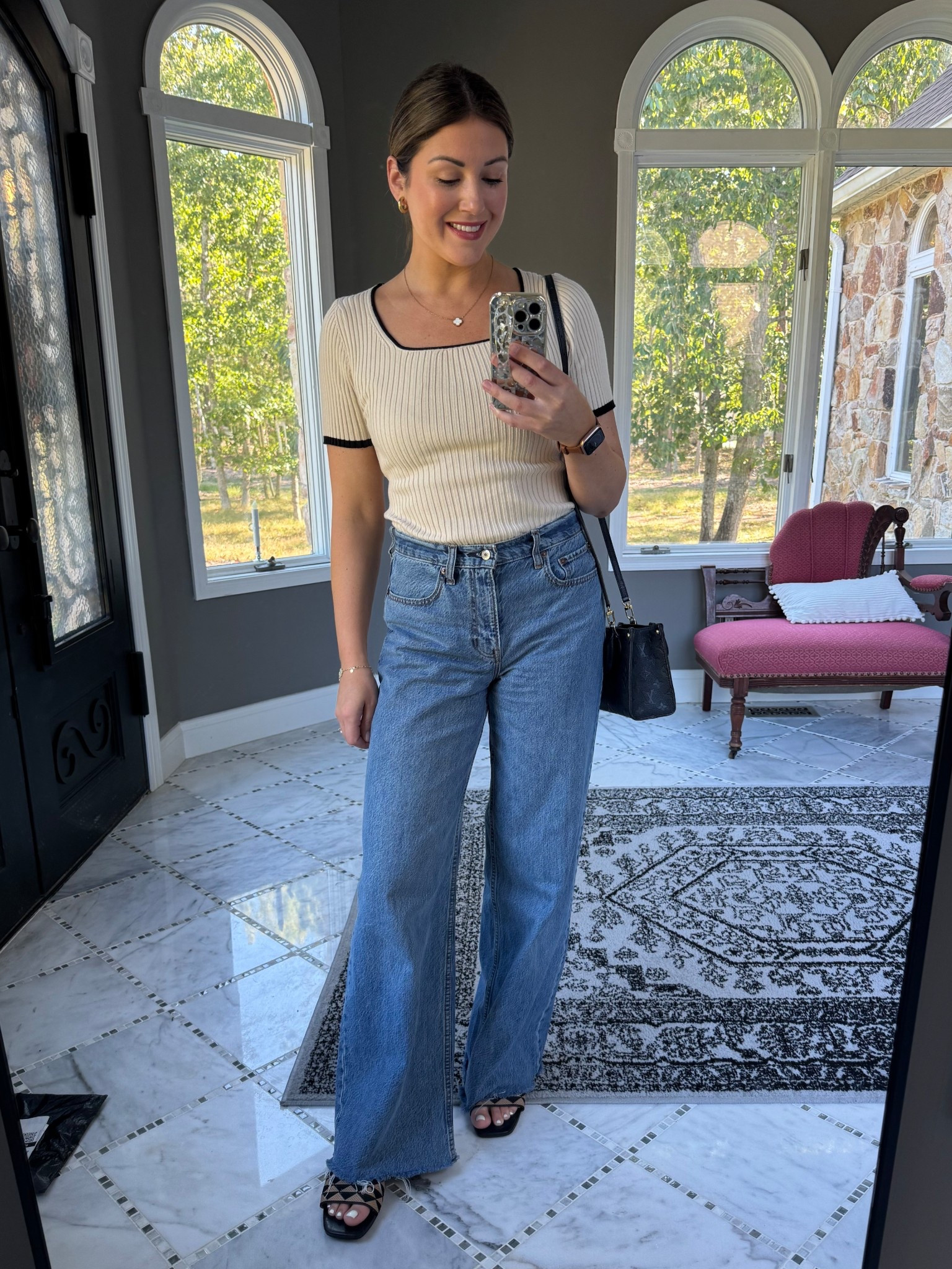 Outfit of the day! Cannot get enough of these jeans 

Mom outfit, wide leg jeans, sweater top, neutral outfit, casual mom outfit, casual style, cool mom outfit, over 30 style, over 40 style, trendy jeans, ootd, outfit ideas, fall outfit ideas, fall outfits, fall mom outfits 

#LTKStyleTip #LTKFindsUnder50