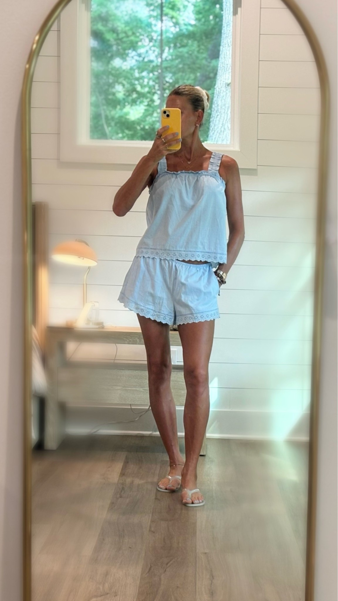 Dinner at the beach with a girlfriend. When you are biking to dinner you have to be comfy! I love this @Target pajama set so much I bought it in two colors!

#LTKOver40 #LTKootd #LTKdayinmylife
