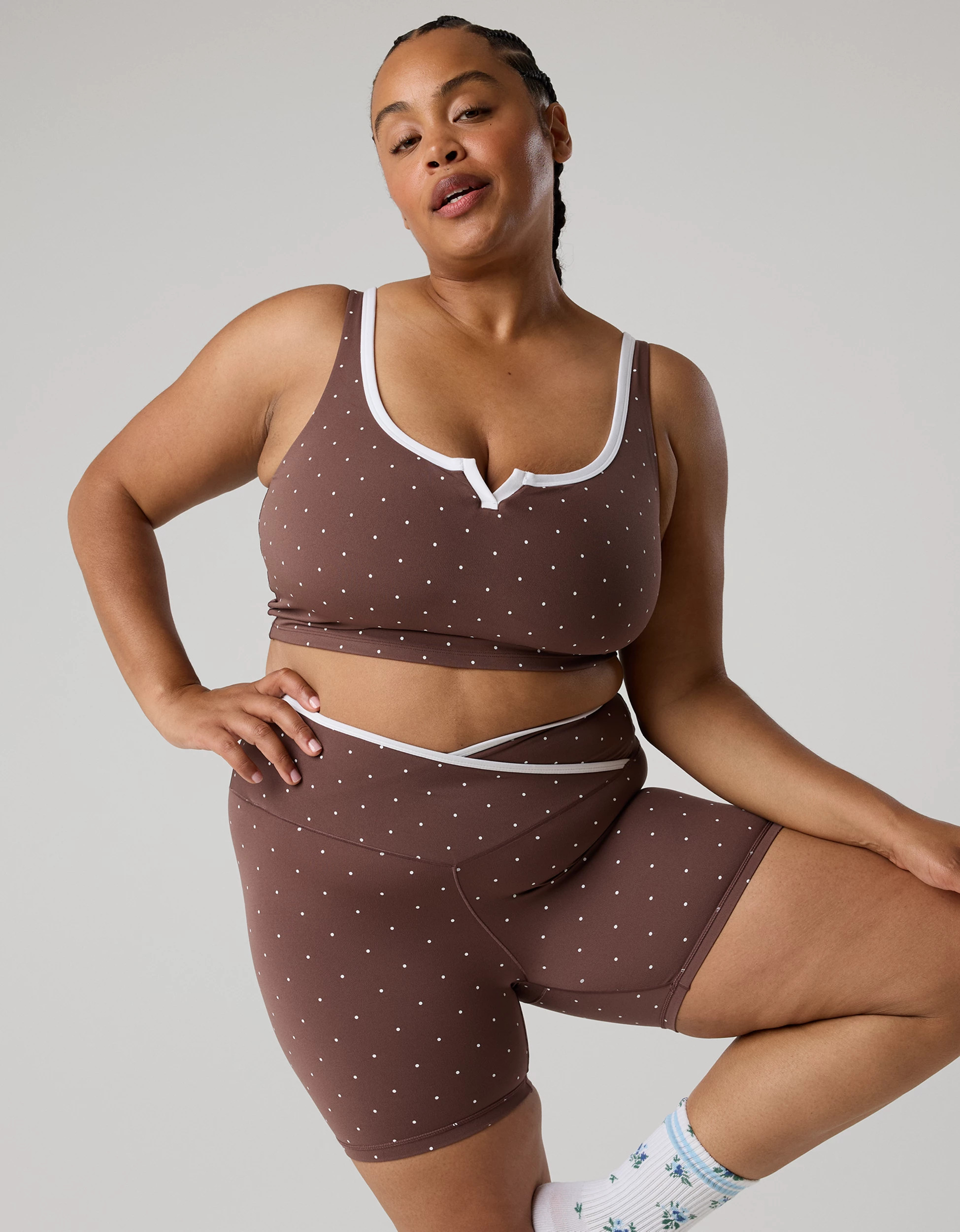 OFFLINE By Aerie Real Me Tipped Low Key Longline Sports Bra | Aerie