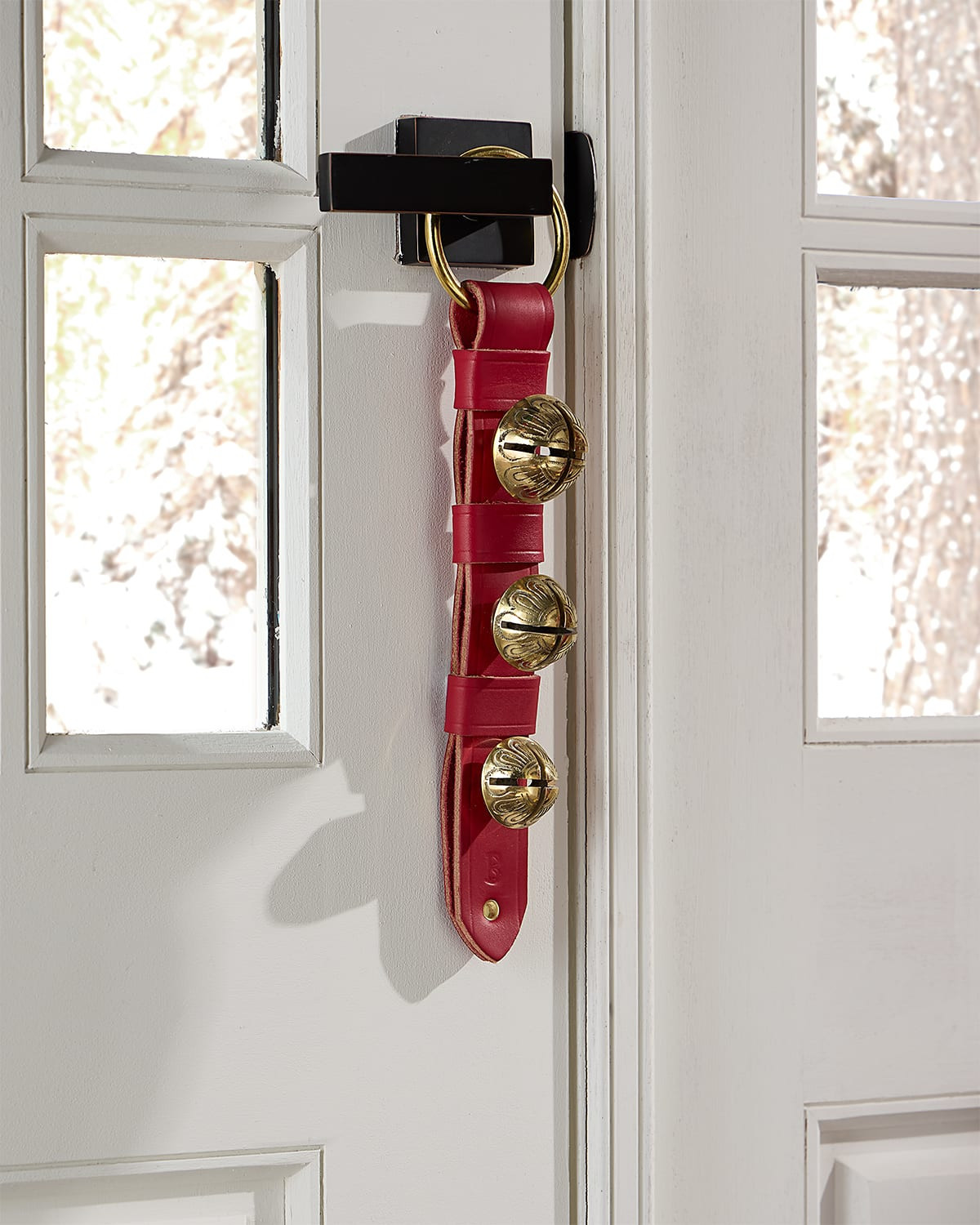 3 Solid Brass Bells Door Knocker Christmas Decoration | Neiman Marcus