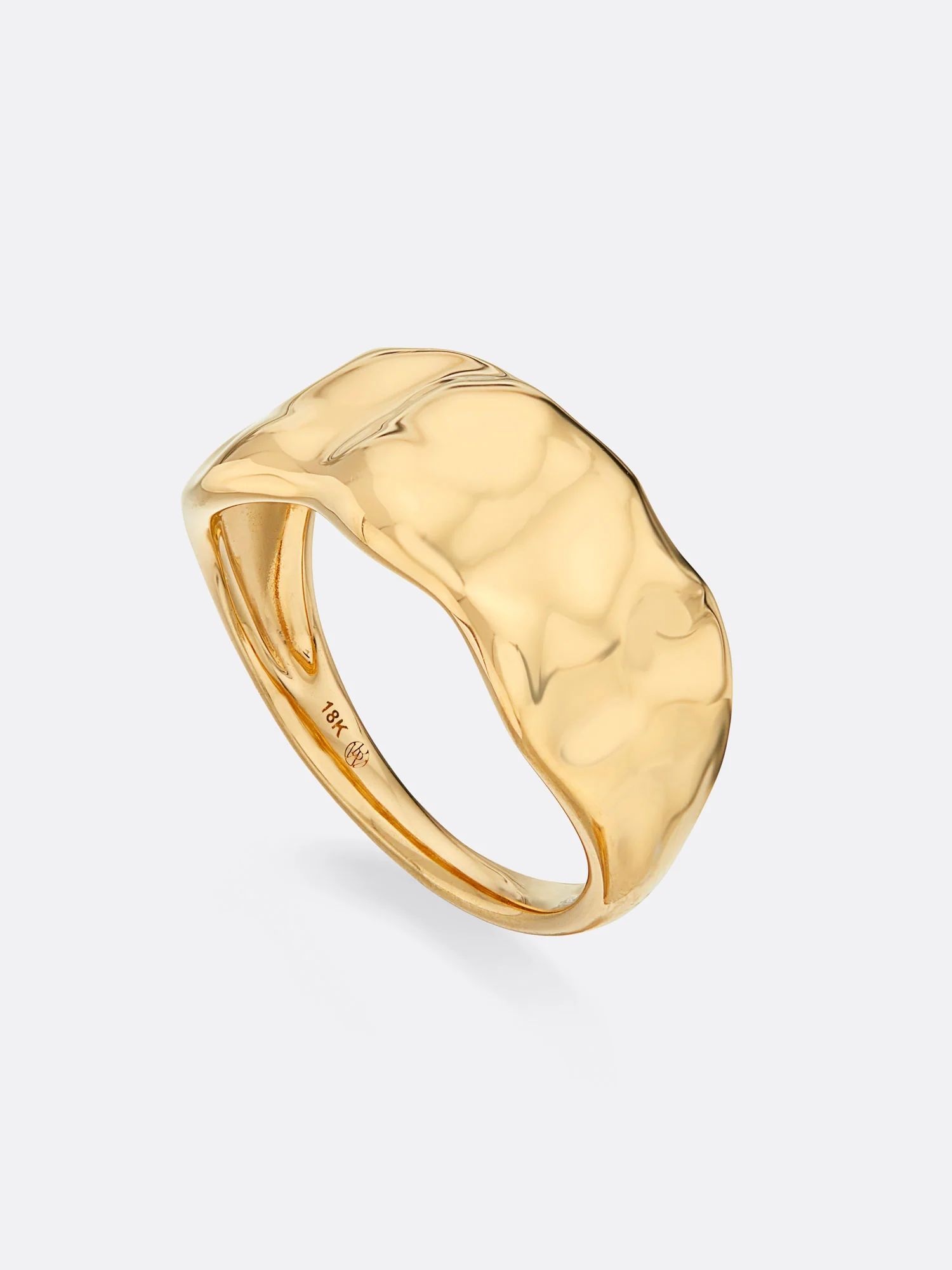 Brochu Walker | Women's Golden Waves Molten Ring in Yellow Gold | Brochu Walker