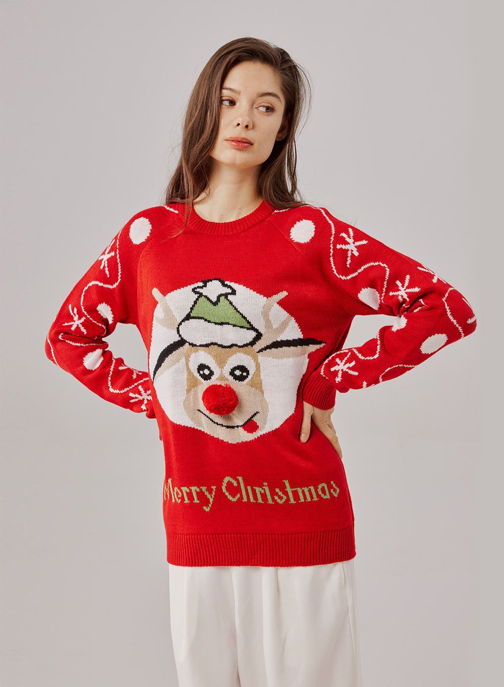 Elk Head Ugly Christmas Sweater | NAP Loungewear