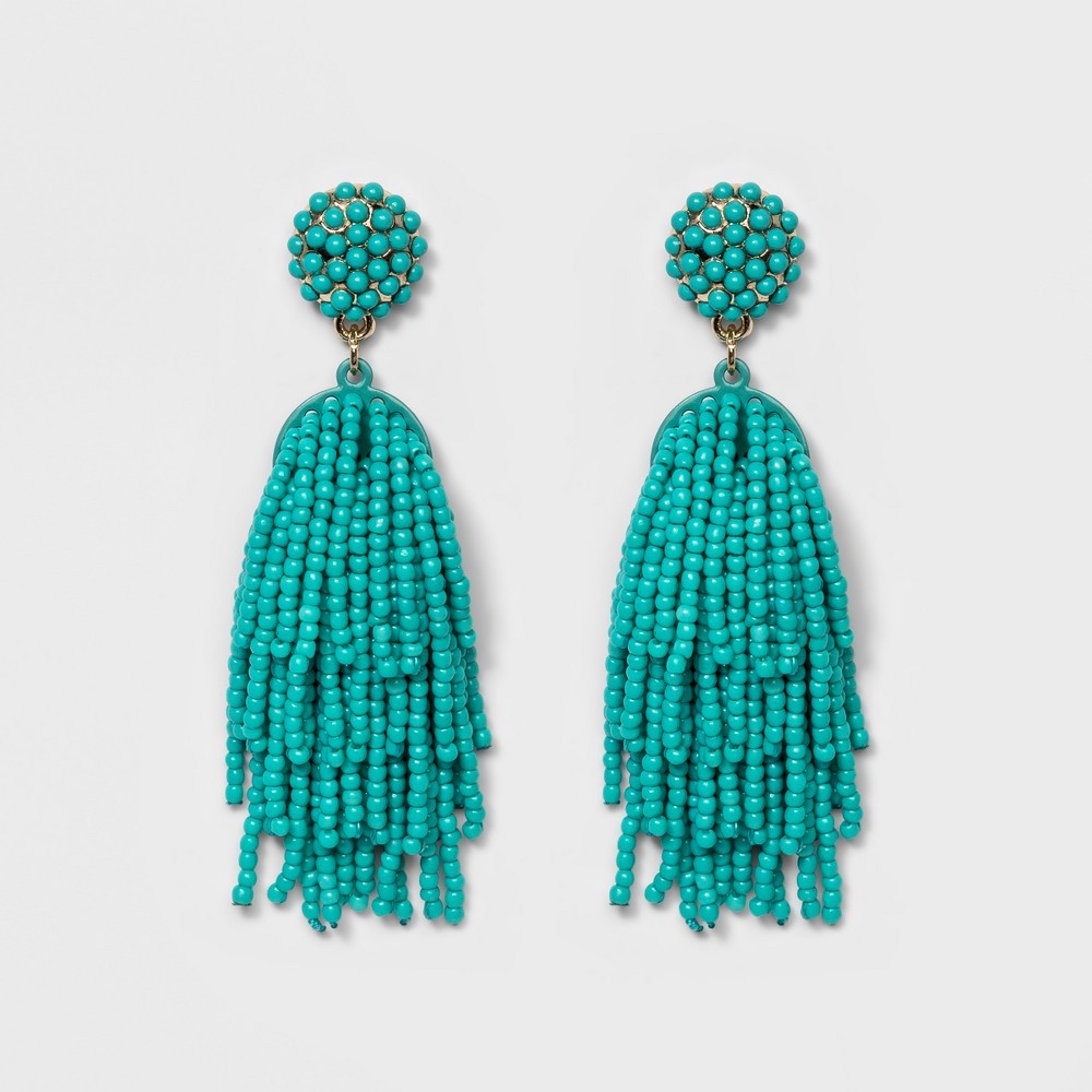 Sugarfix by BaubleBar Tassel Earrings - Turquoise, Girl's, Seafoam | Target