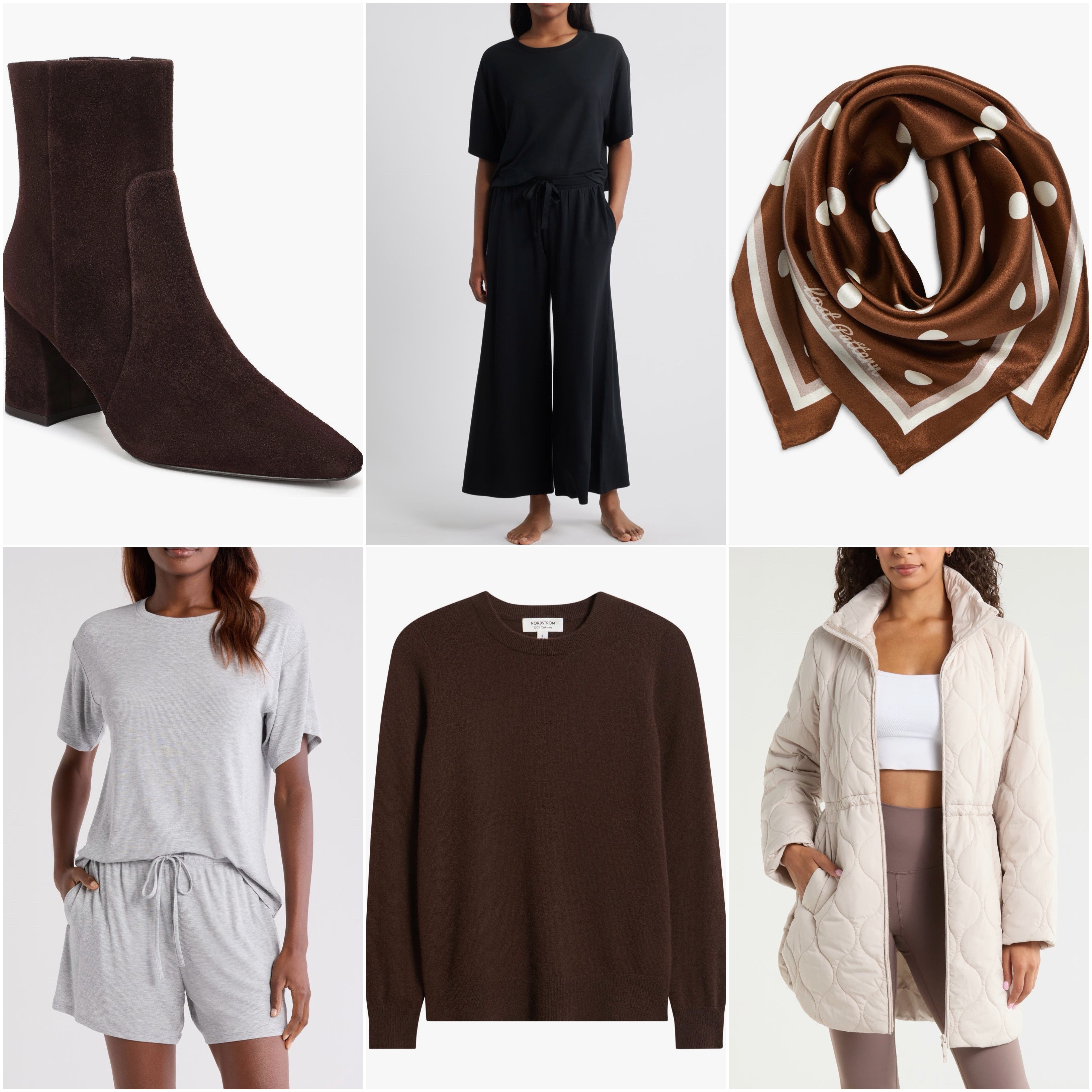 Nordstrom Anniversary Sale last calls! Cashmere sweater, loungewear set, suede boots, a silk scarf and quilted jacket are all still available.  

 #LTKSeasonal #LTKActive #LTKSaleAlert