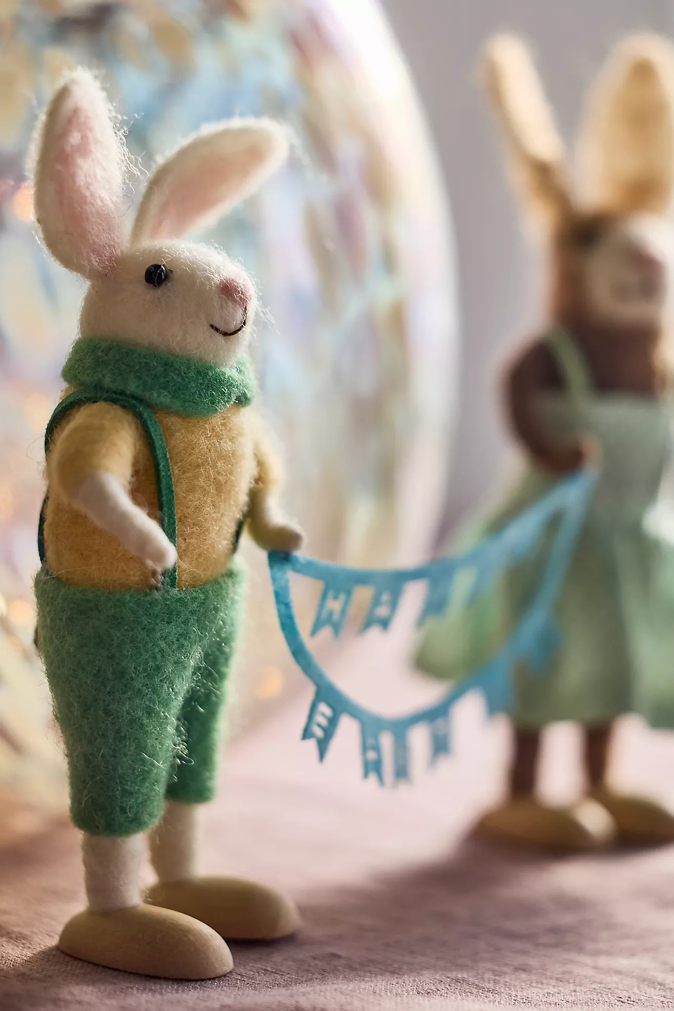 Easter Bunnies + Banner Felt Critters | Anthropologie (US)