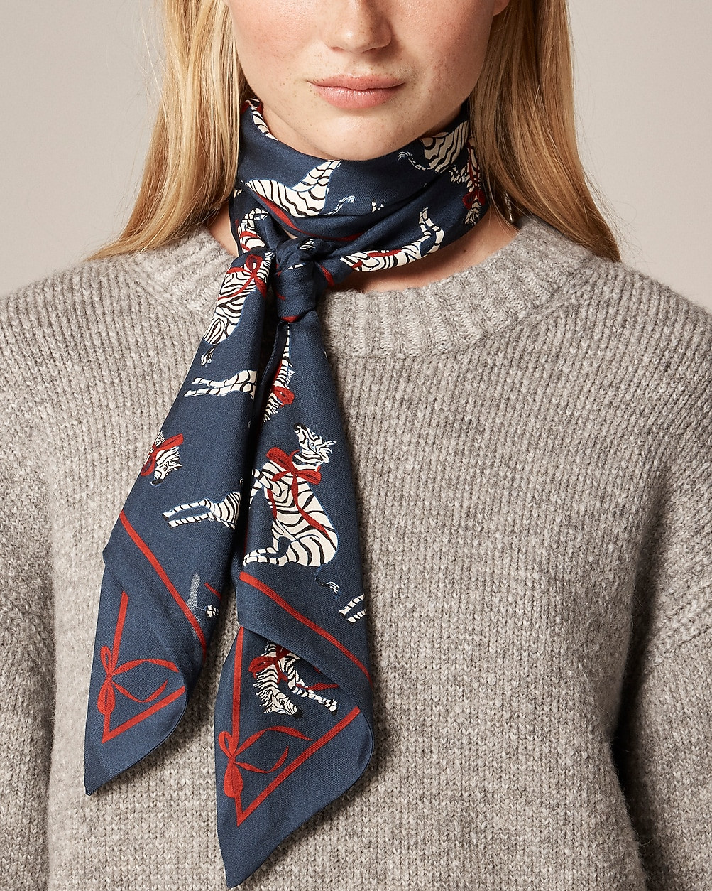 Printed silk scarf | J. Crew US