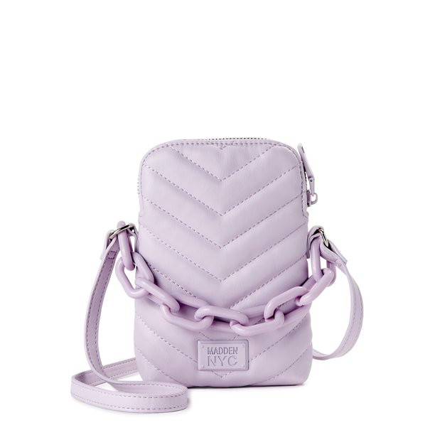 Madden NYC Women's Cellphone Crossbody Bag Lilac - Walmart.com | Walmart (US)